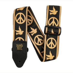 CORREA GUIT/ BAJO JACQUARD - PEACE LOVE DOVE