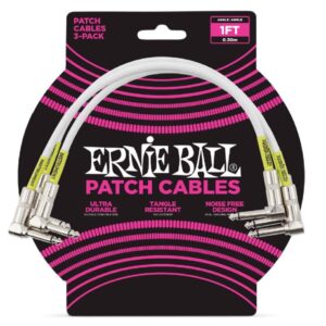 CABLE INTERLINK PVC JACK-JACK AA Blanco - 0,30m (PACK de 3)