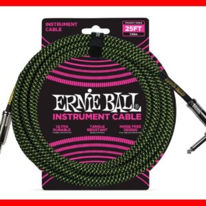 INSTRUMENTO TRENZADO JACK-JACK SA Negro / Verde - 7,62m