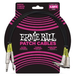 CABLE INTERLINK PVC JACK-JACK SA Negro - 0,30m (PACK de 3)