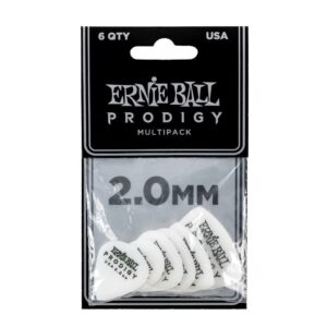 BOLSA DE PÚAS PRODIGY Blanca MULTIPACK 2,0 mm - 6 unidades