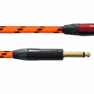 Cable de instrumento jack-jack Silent acodado naranja UV 6m