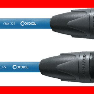 Cable de micrófono XLR 5 m azul