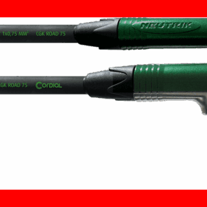 Cable jack recto/acodado 3 m verde