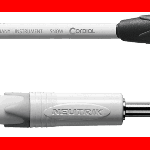 Cable de guitarra Silent recto/acodado 3 m blanco