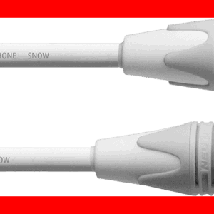 Cable de micrófono XLR 1 m blanco