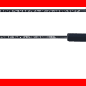 Latiguillo guitarra plano jack acodado 30 cm