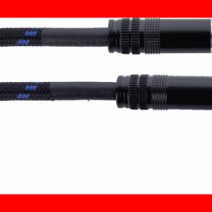 Cable de guitarra jack recto/acodado tweed azul 7,5 m