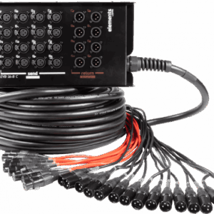 Caja de escenario 16 entradas 8 salidas XLR 30 m