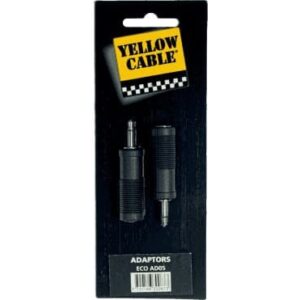 Adaptador de jack macho mono de 3.5 mm a jack hembra mono de 6.5 mm