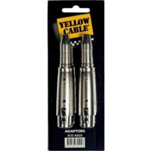 Adaptador de 1/4? Stereo hembra a 2 XLR hembra