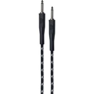 Cable de instrumento de 6 metros de largo. 2 jacks rectos. Color negro y gris