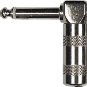 2 conectores jack acodados de 1/4? (6,35 mm)