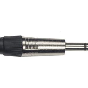 Conector jack de 1/4? estéreo macho metálico