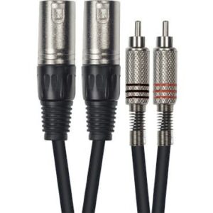 Cable de 3 metros de longitud. 2 XLR macho a 2 RCA macho