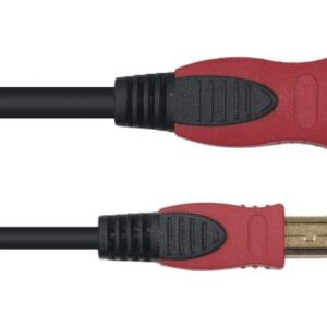 Cable USB. A macho y B Macho. 1 metro de largo