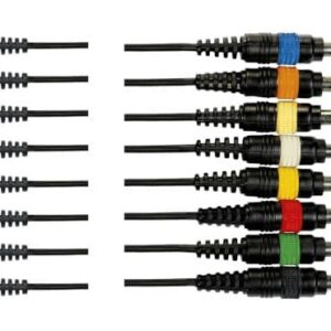 Cable de 5 metros de longitud. 8 RCA macho a 8 jacks mono macho