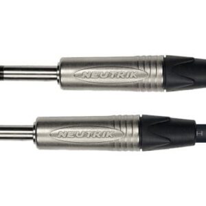 Cable para altavoces de 1,5 metros de largo. Conectores neutrik. Jack / Jack serie pro