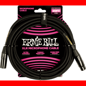 CABLE MICRÓFONO TRENZADO XLR-XLR 6 m - Negro