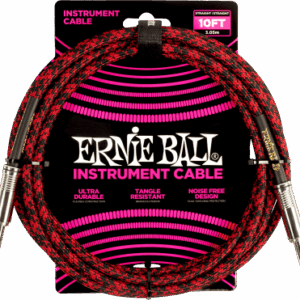 CABLE INSTRUMENTO JACK-JACK SS 3 m - Negro / Rojo