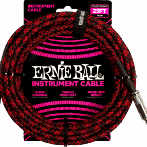 CABLE INSTRUMENTO JACK-JACK SS 7,62 m - Negro / Rojo