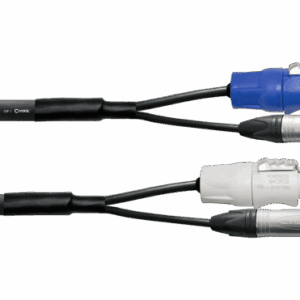 Cable DMX XLR de 5 pines + PowerCON 10 m