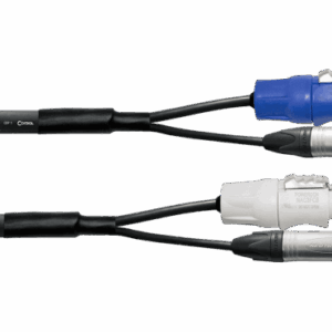 Cable DMX XLR de 3 pines + PowerCON 10 m