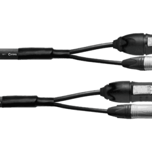 Cable DMX XLR 3 pines + Powercon True1 - 3m