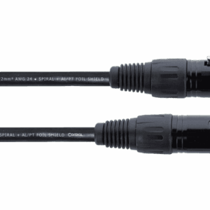 Cable DMX XLR de 3 pines de 50 cm