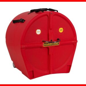 ESTUCHE BOMBO 20" HARDCASE Con Ruedas Rojo