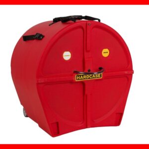 ESTUCHE BOMBO 22" HARDCASE Con Ruedas Rojo
