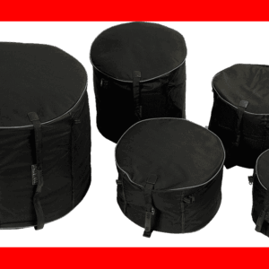 FUNDAS PARA KIT DE BATERÍA ROCK.  13" 16" 22" + CAJA DE 14x6.5"