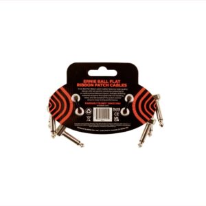 CABLE ERNIEBALL FLAT RIBBON PATCH 7,5 CM ROJO - PACK 3