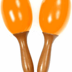 PAR DE  MARACAS GRANDES - AMARILLAS