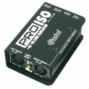 DI Convertidor estéreo  -10/+4dB