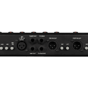 Preamp de instrumento acústico, 2 canales con ecualizador dual, entrada de micrófono de 48 V, DI ra