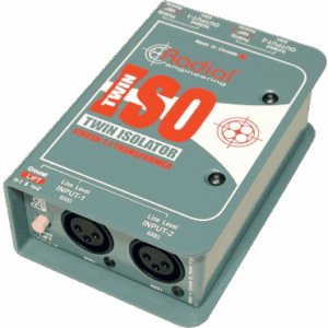 Aislador de línea +4 dB estéreo