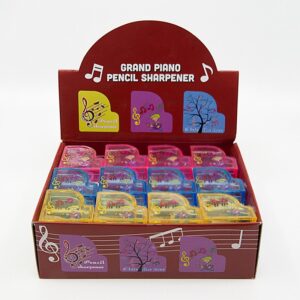 24 sacapuntas PI piano de cola niño músico de colores surtidos
