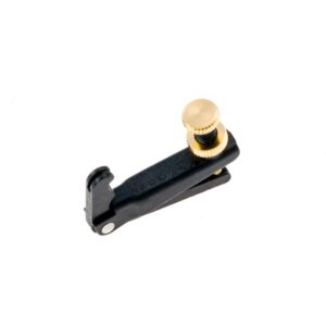 Afinador violín Wittner 4/4-3/4 negro tornillo dorado 4/4