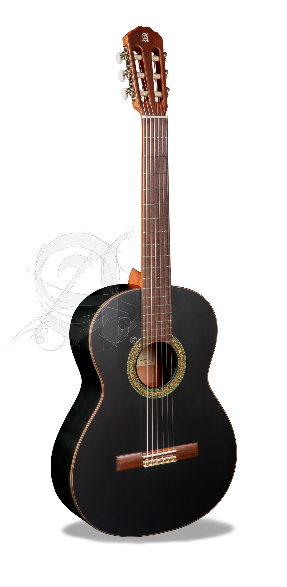 Guitarra Alhambra 1C Black Satin