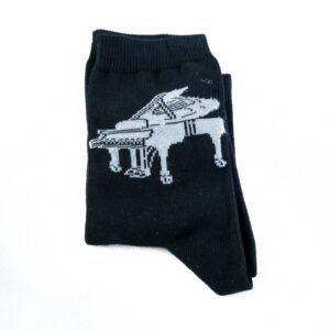 Calcetines negros piano de cola 43-45