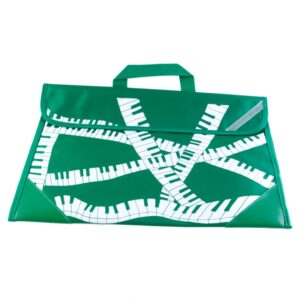 Cartera verde teclado piano