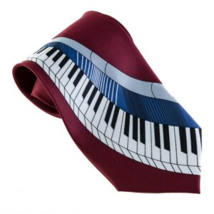 Corbata teclado piano Negro