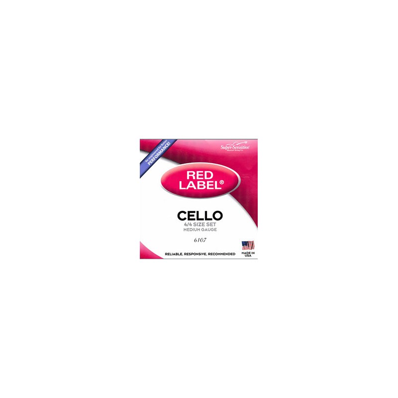 Cuerda cello Super-Sensitive Red Label 4ª Do Medium 4/4