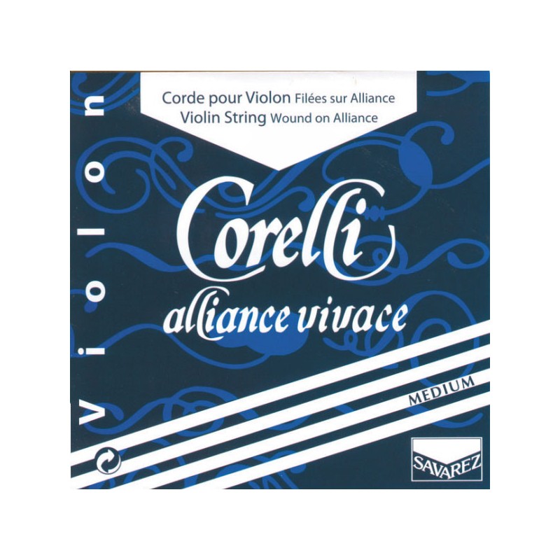 Cuerda violín Corelli Alliance Vivace 821M 1ª Mi Bola Medium 4/4