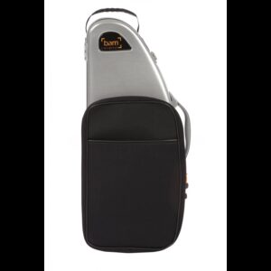 Estuche saxo alto Bam La Défense Hightech DEF4101XLP con bolsa Aluminio cepillado