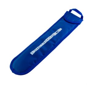 Funda azul para flauta