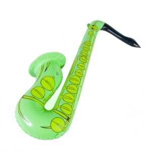 Guitarra eléctrica y saxo hinchables