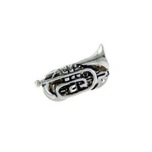 Pin corneta plateado