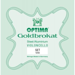 Set de cuerdas cello Optima Goldbrokat 1200 Medium 1/2